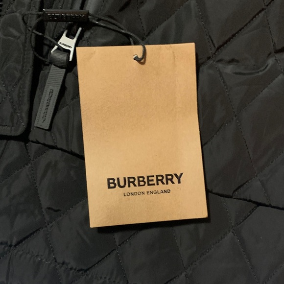 Burberry Black Hooded Quilted Jacket - Picture 2 of 4
